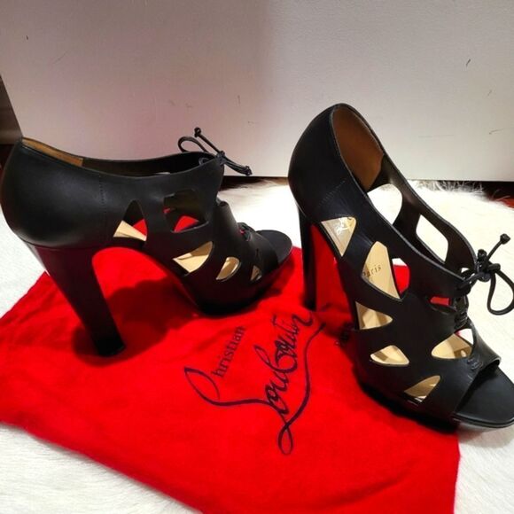 Christian Louboutin Fossil 140 Calf Stilletto Heel Sz 40.5 with Dust Bag - Picture 3 of 12